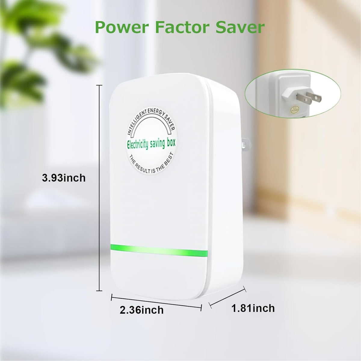 DICEEVIL 4 Pack Power Saver, Energy Saving Device Power Saver Electricity Saving Box, Household Voltage Stabilizer Energy Saver Office Market Device, 90V-240V US Plug
