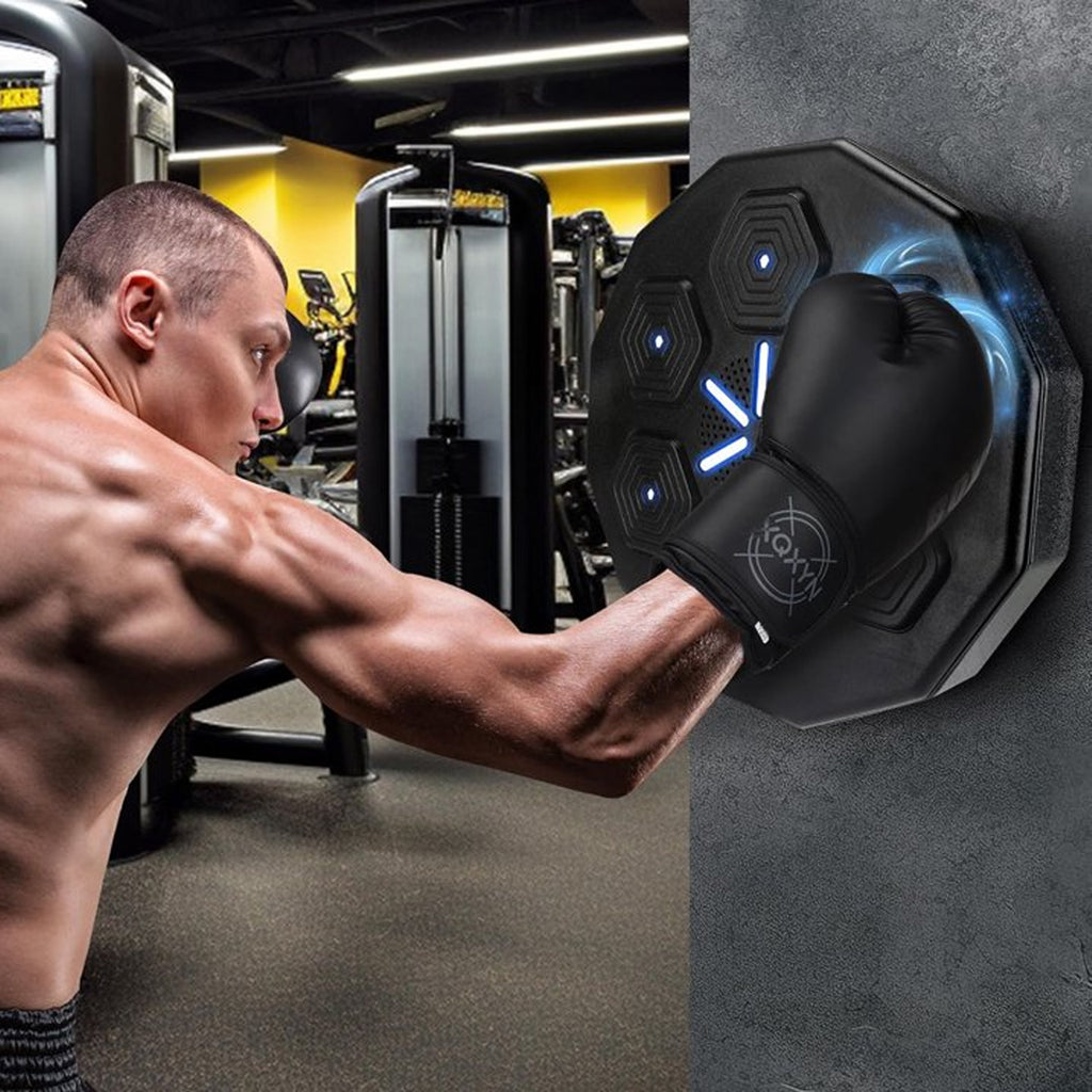 FAMKIT Music Boxing Machine, Smart Bluetooth Music Boxing Training Equipment, Wall-Mounted Boxing Exercise Equipment, Music Boxing Target Workout Punching Machine for Kids and Adults