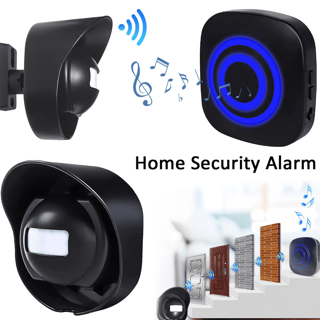 DICEEVIL Driveway Alarm, 656ft Wireless Driveway Alarm Outdoor Weather Resistant Motion Sensor- Security Alert-Monitor with 38 Chimes for Indoor Outdoor Use