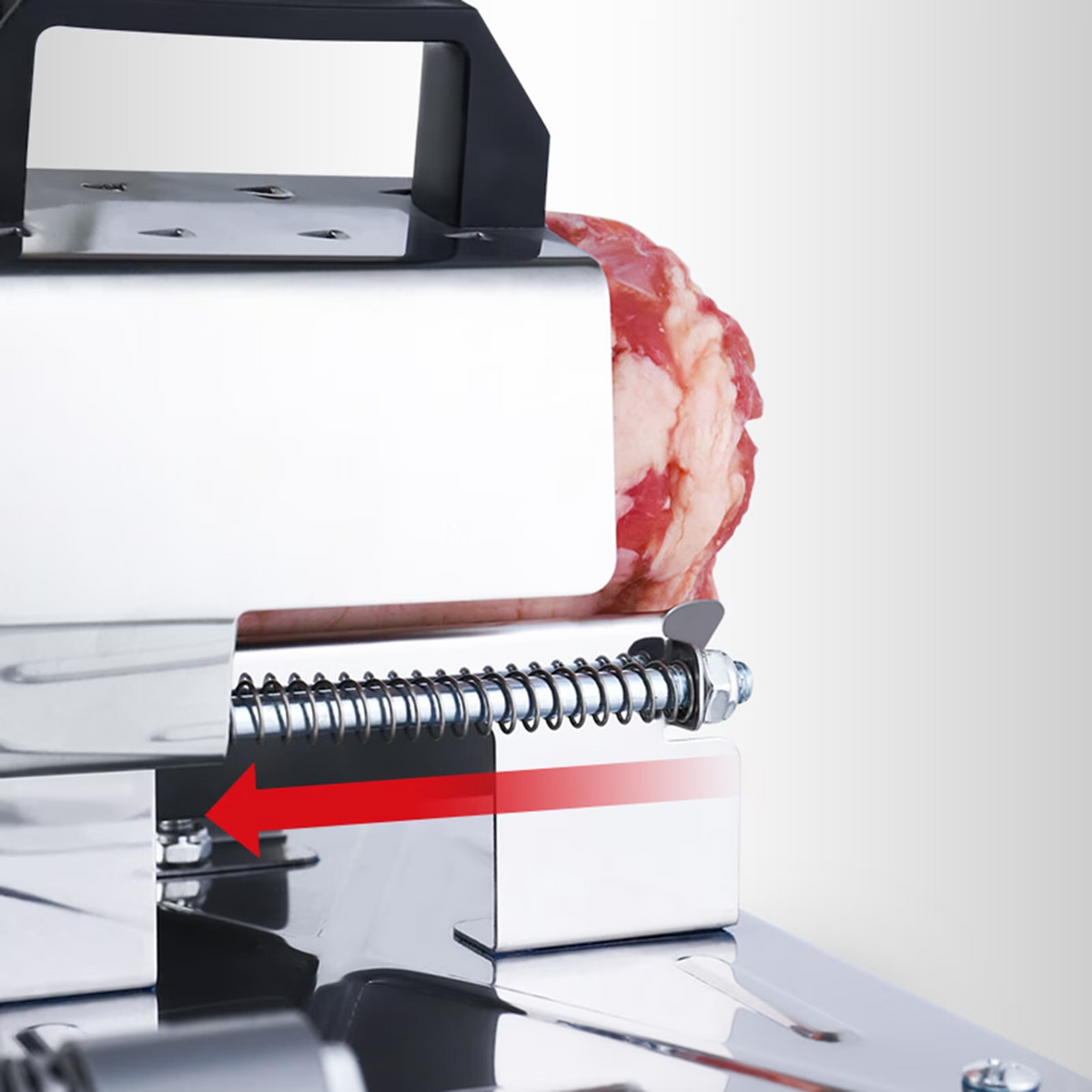 Leyeet Manual Frozen Meat Slicer, Stainless Steel Food Slicer with Anti Slip Suction Cups, Meat Cutting Machine Adjustable Thickness, Slicer Machine for Beef Mutton Ham