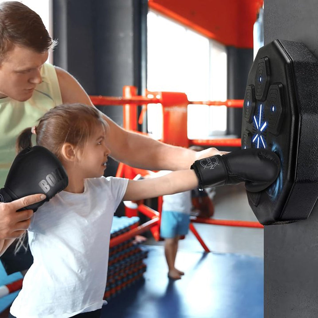 FAMKIT Music Boxing Machine, Smart Bluetooth Music Boxing Training Equipment, Wall-Mounted Boxing Exercise Equipment, Music Boxing Target Workout Punching Machine for Kids and Adults