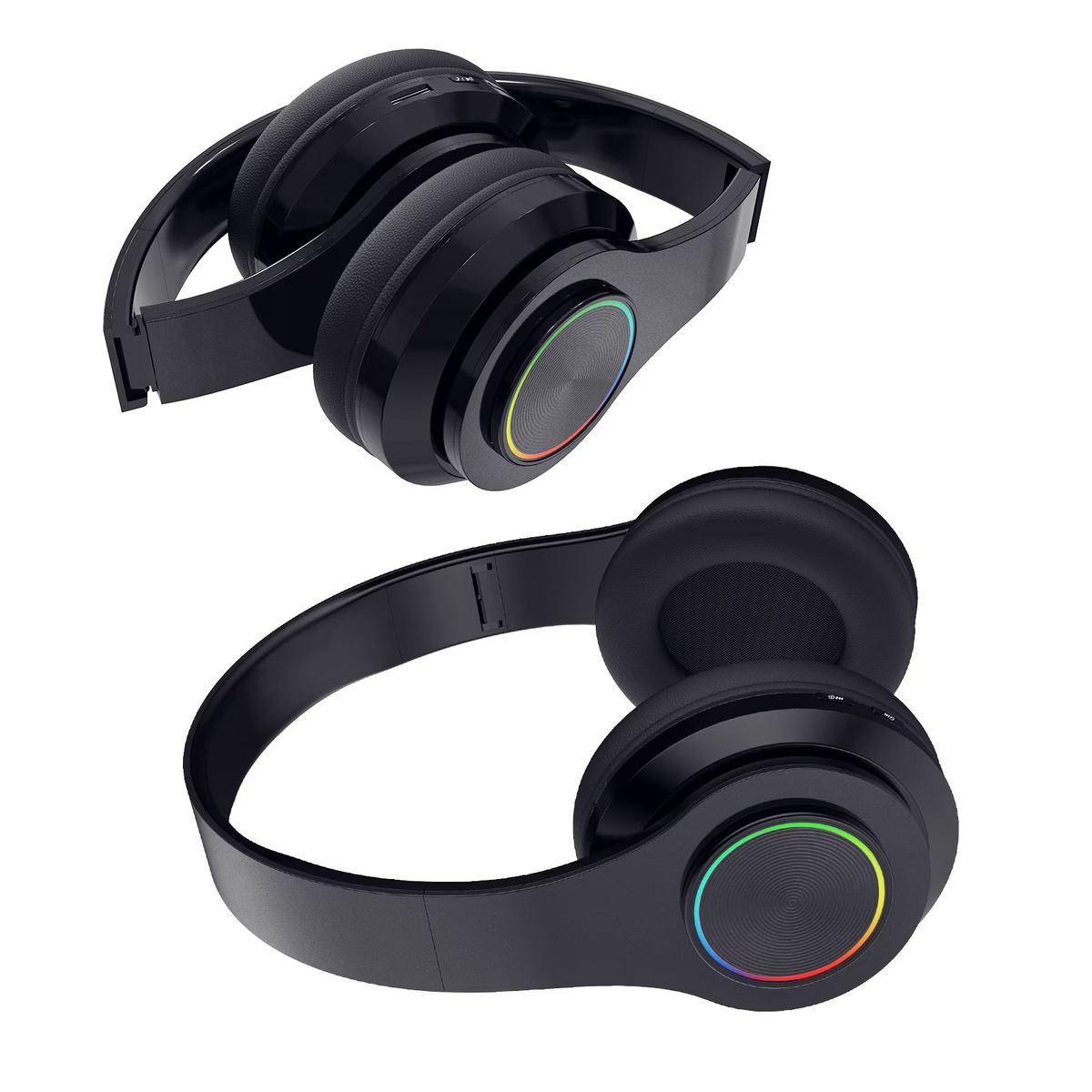 Leyeet Bluetooth Over-Ear Headphones, Noise Canceling Wireless Headphones with Inside Microphone, Adjustable Lightweight Headset Easy Carry & Soft Earpads, Foldable Headset for Travel Office B39