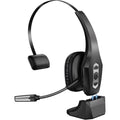 FAMKIT Trucker Bluetooth Headset with Noise Cancelling Mic, 40H Talktime Wireless Headsets, Wireless Single Ear On-Ear Headphones for Home, Cell Phone, Computer ,Driver, Office, Work, Bluetooth 5.3