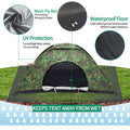 Haokaini Camouflage Tent UV Protection Waterproof One Person Tent for Camping Hiking, Lightweight Backpacking Dome Tents, Camouflage Tent