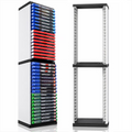 Leyeet Video Game Storage Tower, Vertical Game Disc Holder, Game Holder Organizer Stand with 36 CD Case Storage for Organizing & Displaying, Universal for PS5/PS4/XBOX One/Series/NS Game