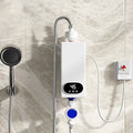 FAMKIT Electric Tankless Water Heater, 5500W Instant Electric Water Heater with Digital Display for Kitchen Bathroom Washin