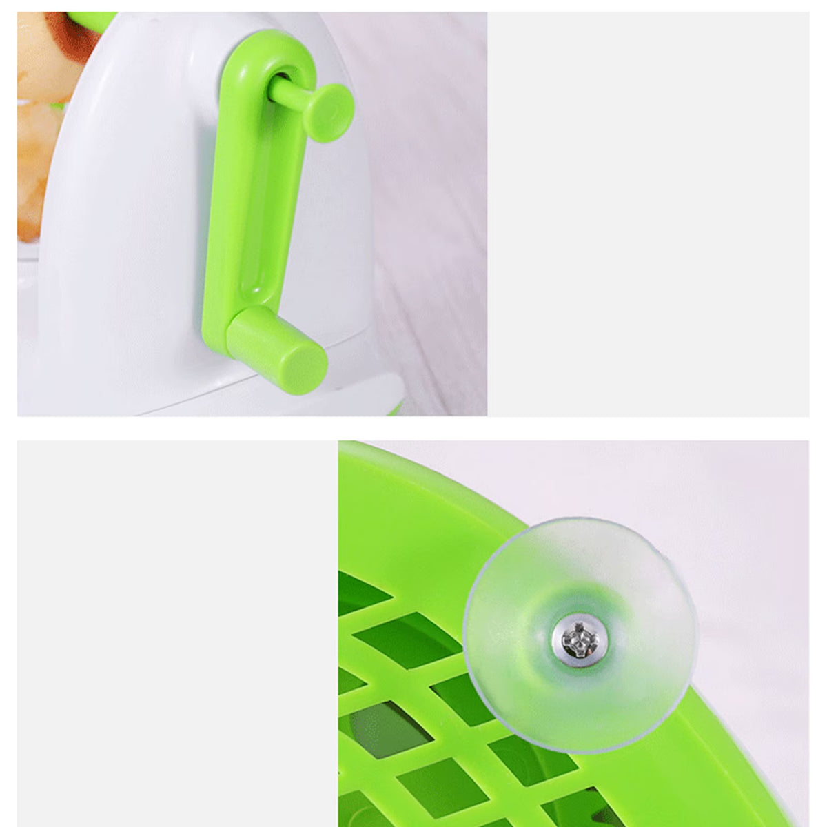 Hinzonek Potato Apple Peeler Corer Slicer Cutter Chopper Pear Fruit Easy Cut Cutter Kitchen Tool, Stainless Steel Blades Apple Cutter,Green