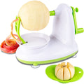 Hinzonek Potato Apple Peeler Corer Slicer Cutter Chopper Pear Fruit Easy Cut Cutter Kitchen Tool, Stainless Steel Blades Apple Cutter,Green