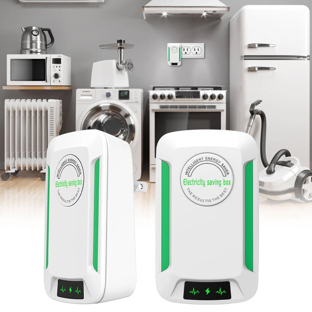 OhhGo 6 Pack Power Saver, Energy Saving Device Electricity Saving Box High Efficiency Household Stable Voltage Device Reduces Energy Costs US Plug