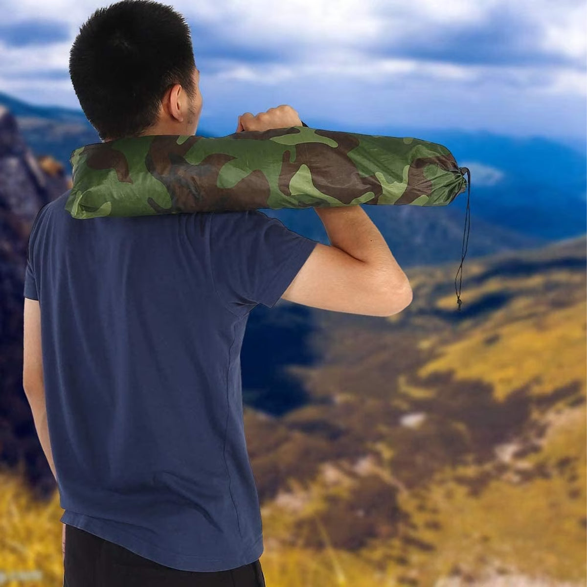 Haokaini Camouflage Tent UV Protection Waterproof One Person Tent for Camping Hiking, Lightweight Backpacking Dome Tents, Camouflage Tent