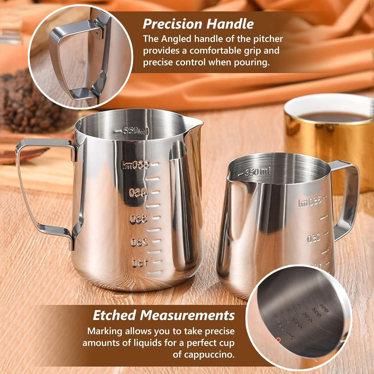 Zjyufy Coffee Tamper Set,51mm Espresso Accessories Kit with Coffee Tamper, WDT Tool, Tamper Mat, Coffee Stirrer, Latte Art Pen, Milk Frothing Pitcher, 16 Coffee Stencils, Black