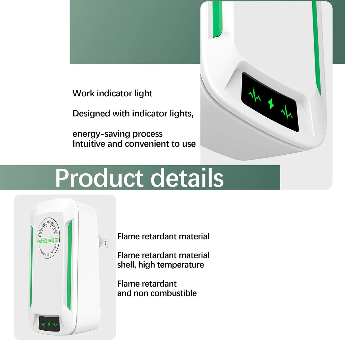OhhGo 6 Pack Power Saver, Energy Saving Device Electricity Saving Box High Efficiency Household Stable Voltage Device Reduces Energy Costs US Plug