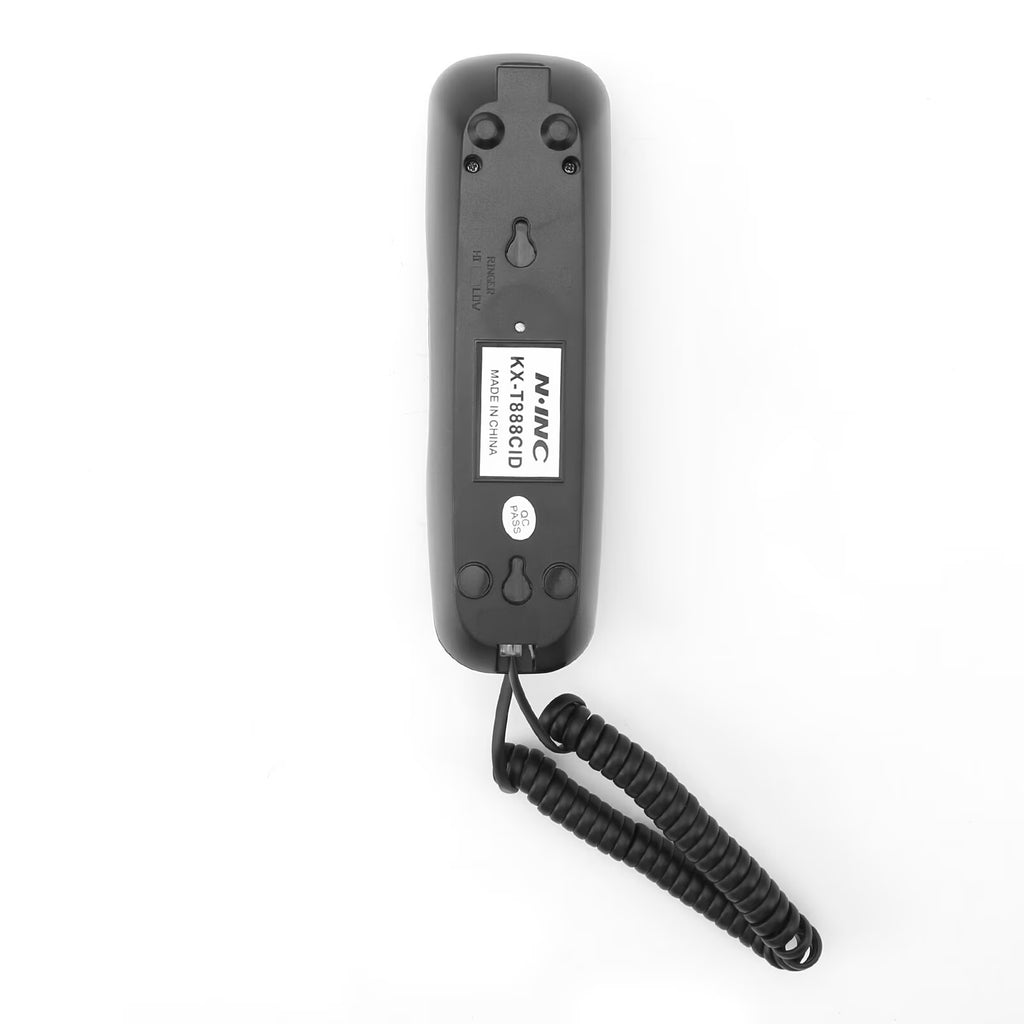 FAMKIT Corded Phone for Home, Durable landline Phone with Large Buttons for Seniors, Versatile Mini Phone for The Home, Office, and More, Black