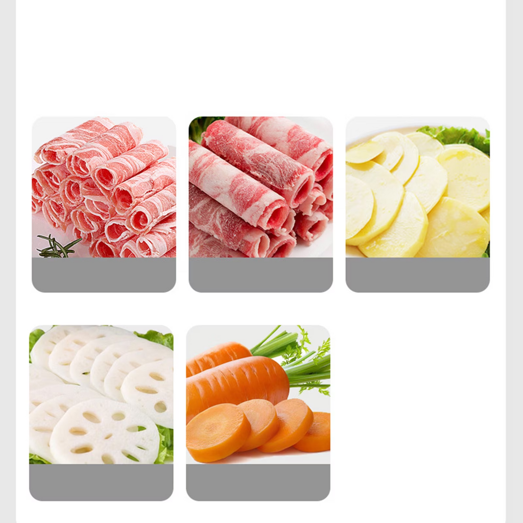 Leyeet Manual Frozen Meat Slicer, Stainless Steel Food Slicer with Anti Slip Suction Cups, Meat Cutting Machine Adjustable Thickness, Slicer Machine for Beef Mutton Ham