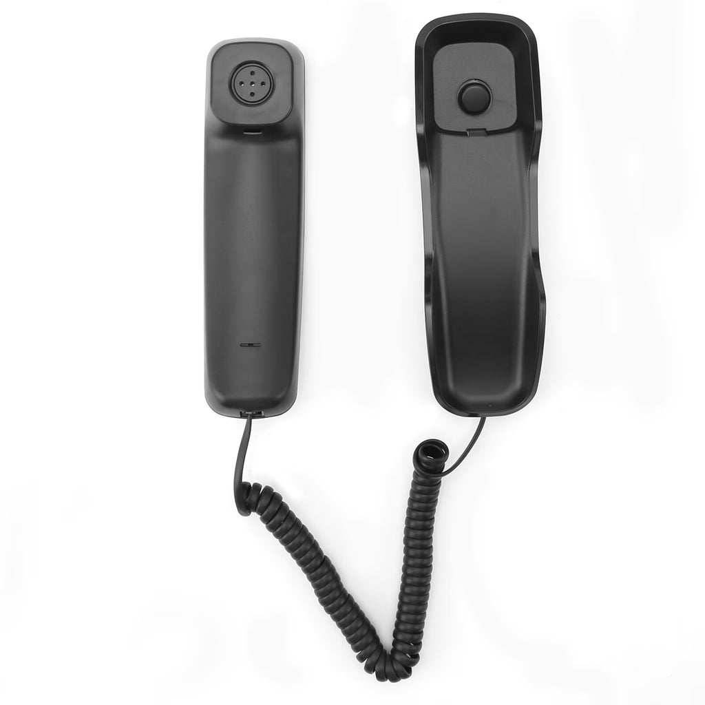 FAMKIT Corded Phone for Home, Durable landline Phone with Large Buttons for Seniors, Versatile Mini Phone for The Home, Office, and More, Black