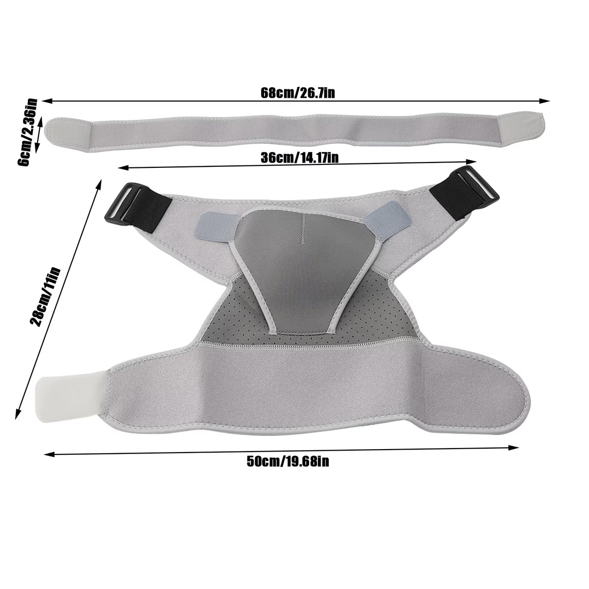 FAMKIT Shoulder Brace, Rotator Cuff Support Brace with Superior Breathability, Pressure for Preventing Strains and Dislocation, Alleviating Shoulder Pain, Adjustable Fit for Men and Women