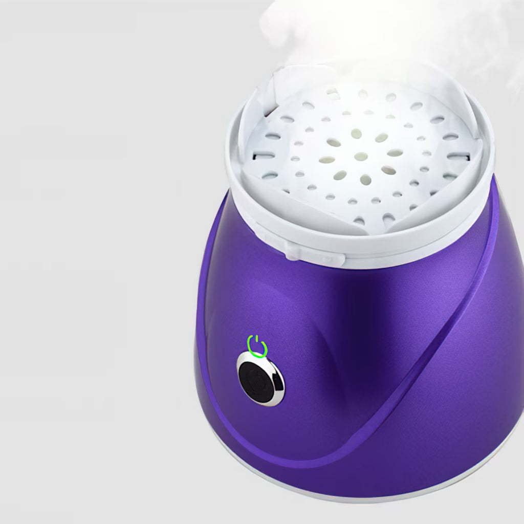 Hinzonek Facial Steamer, 110V Facial Spa Pores Steam Skin Clean Sauna Beauty Face Mist Thermal Steamer Beauty Instrument (Purple)