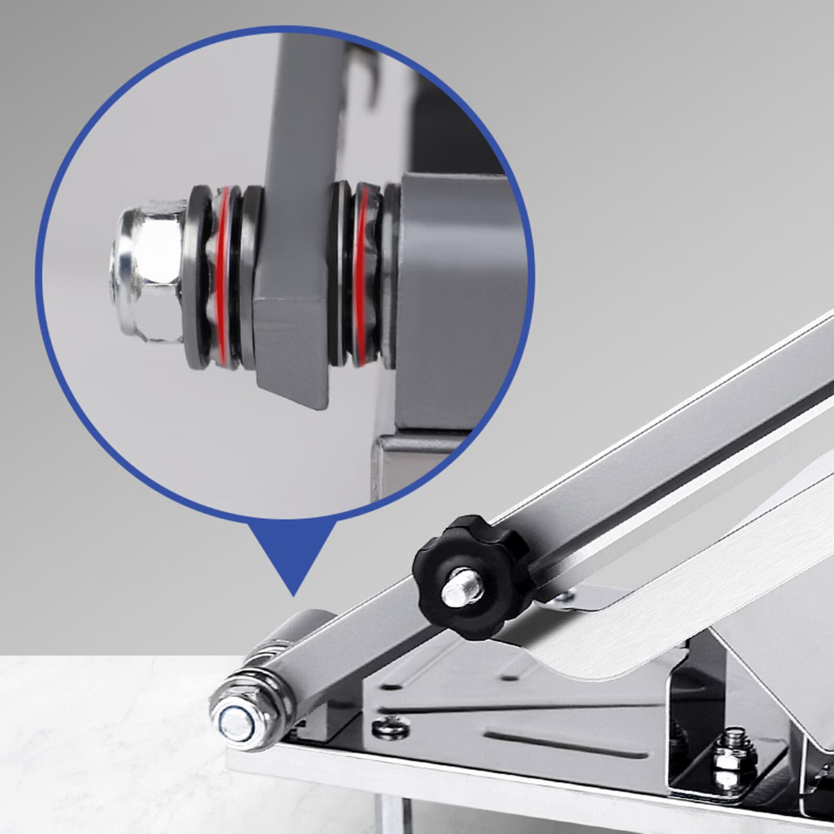 Leyeet Manual Frozen Meat Slicer, Stainless Steel Food Slicer with Anti Slip Suction Cups, Meat Cutting Machine Adjustable Thickness, Slicer Machine for Beef Mutton Ham