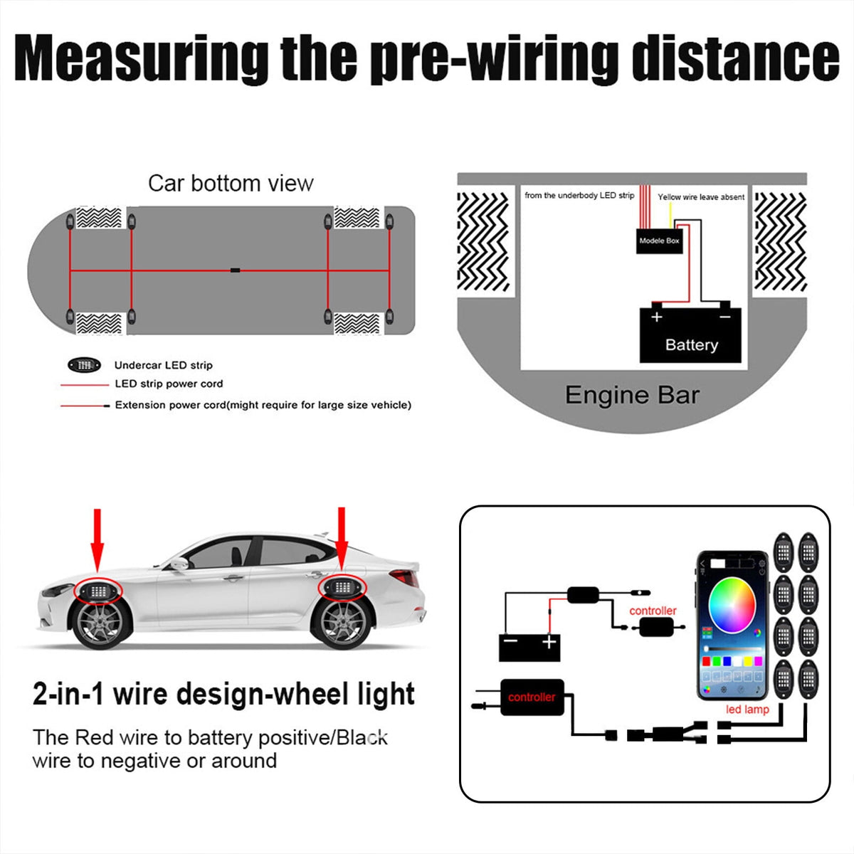 OhhGo 10 Pods RGB LED Rock Lights, TSV RGB LED Neon Lights Kit with APP Control Music Mode 160 LEDs, Waterproof Multilcolor Underglow Lights for Off-Road Trucks Cars ATV SUV RZR