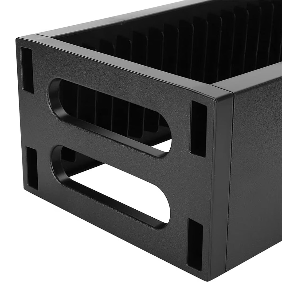 FAMKIT Game Storage Stand Tower for PS5/ PS4/ PS3/ Xbox Series S, Universal Game Disc Holder Vertical Stand Organizer Tower, Hold 36pcs Video Game Discs, Black