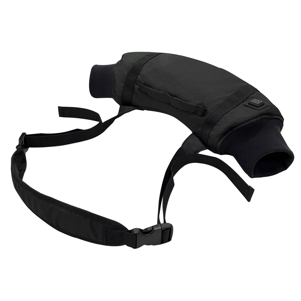 Haokaini Electric Heated Hand Warmer Pouch with Adjustable Belt, Portable USB Heated Hand Muff with 3-Temperature Settings for Men & Women, Ideal for Football, Hunting, Fishing, Camping, Instant Heating