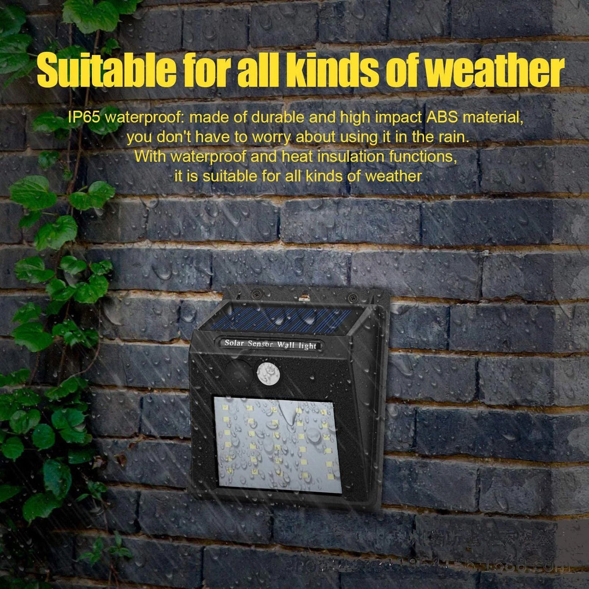 OhhGo 6 Pack 30 LED Solar Motion Sensor Lights, Wireless Outdoor Wall Lights, Waterproof Security Wall Mount Light for Holiday Decors Yard Garden, Black