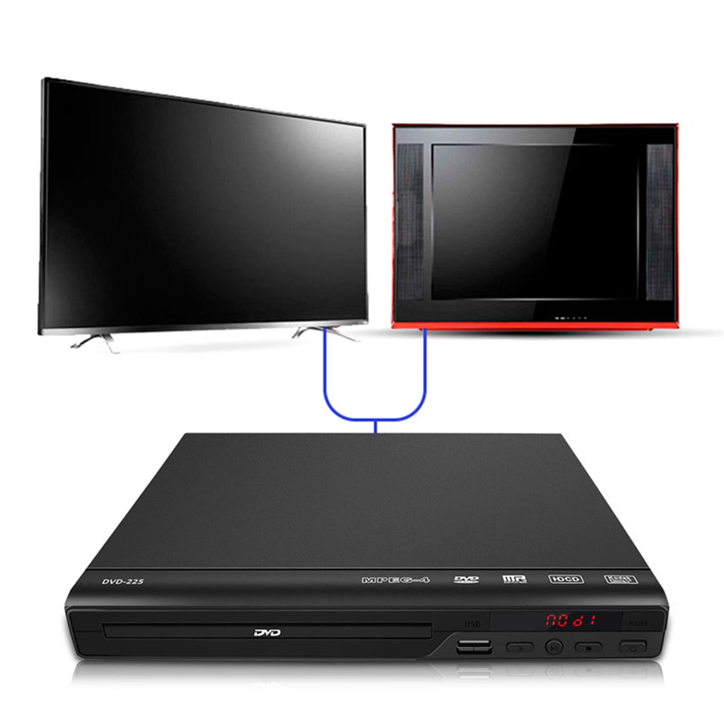 Hinzonek HD DVD Player for TV, CD Players for Home with HD/AV/Coaxial Output &USB Input, TV Support 1080P,AV Cable and Full Function Remote Control Included