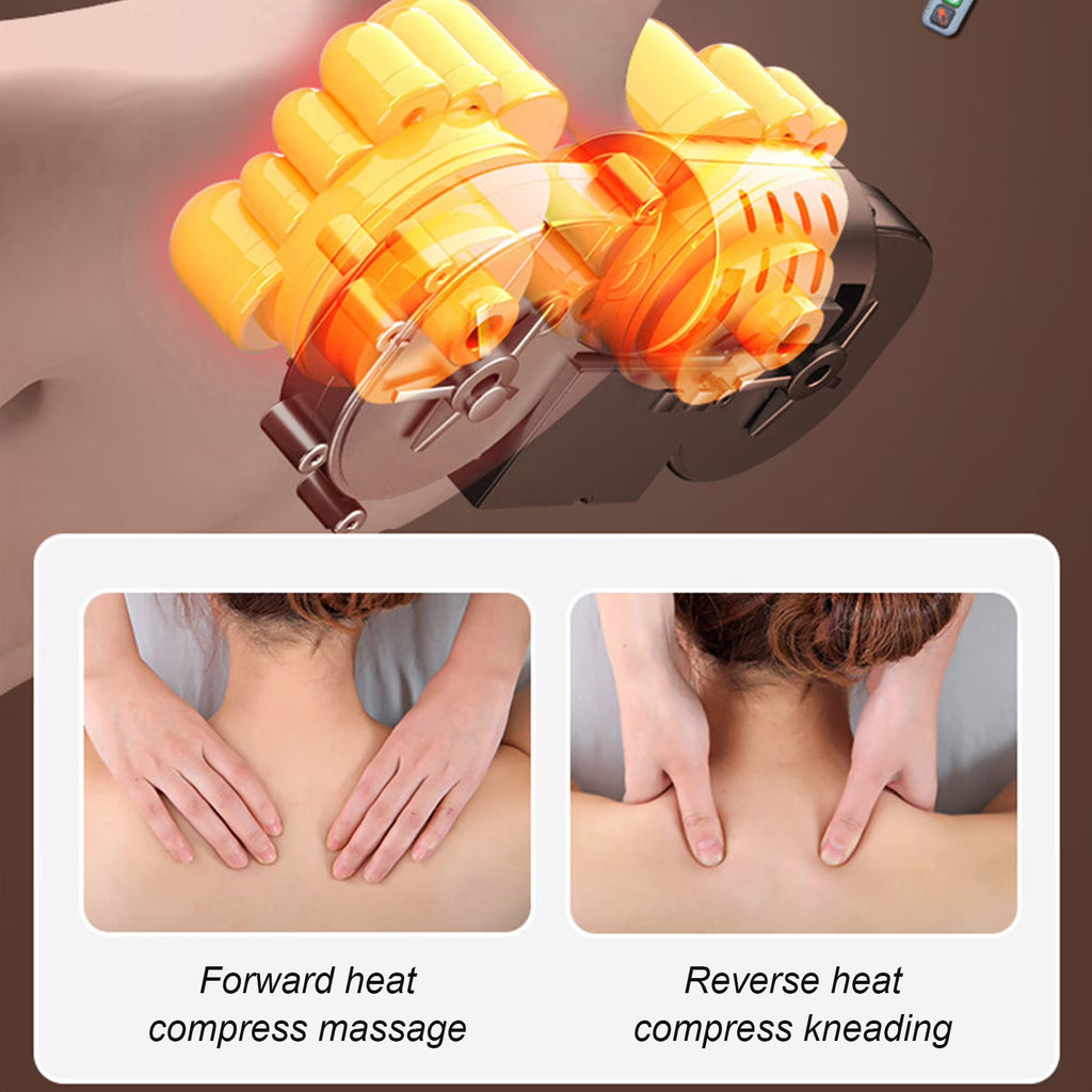 Massage Mat for Full Body,Back Massager,Back Massager with 10 Vibration Motors, Adjustable Heating Level and Intensity,Massage Chair Pad for Neck, Back, Waist, Legs
