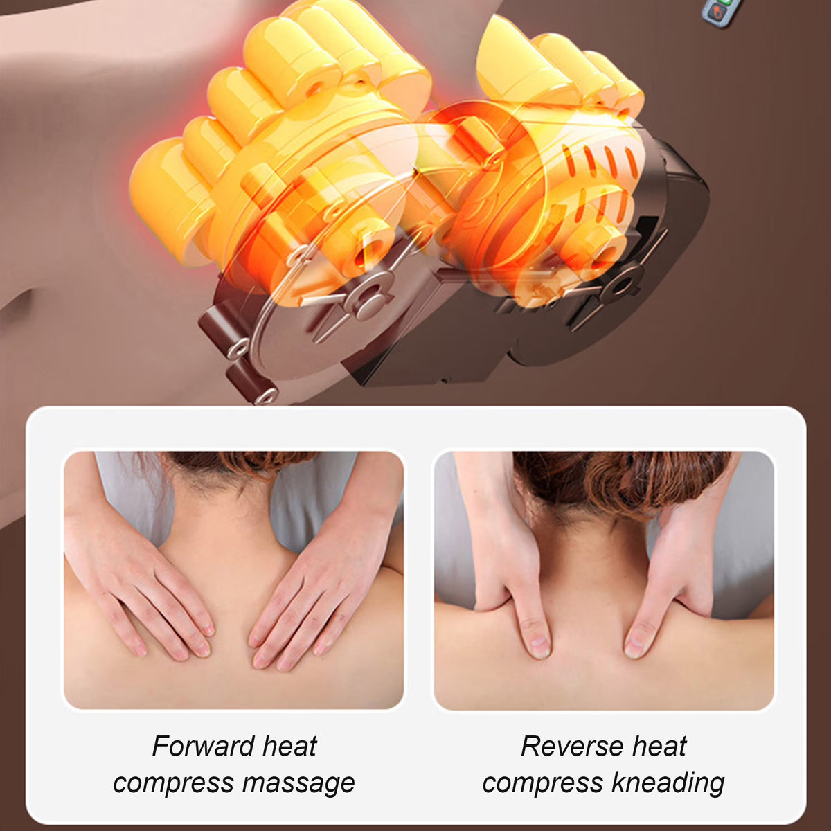 Massage Mat for Full Body,Back Massager,Back Massager with 10 Vibration Motors, Adjustable Heating Level and Intensity,Massage Chair Pad for Neck, Back, Waist, Legs