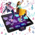 Haokaini Dance Mat, 2-Player Wireless Dancing Challenge Playmat Toy, Electronic Music Dance Pad with Music Light, for Christmas Birthday Gift Boys Girls Kids Adults