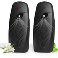 Diceevil 2 Pack Automatic Fragrance Dispenser - Wall Mount/Free Standing Air Freshener Dispenser, Adjustable Aromatherapy Machines Aerosol Spray Dispenser for Home Indoor Bathroom, Hotel, Office, Black
